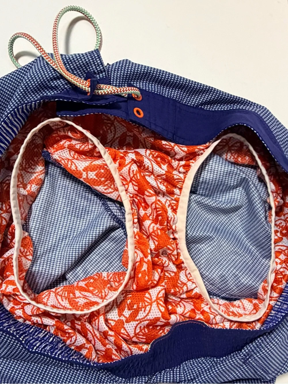 Ted Baker Men's Blue Checkered Swim Trunks Shorts Size 6 Worlds Your Lobster